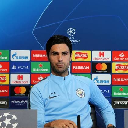 Manchester City Presser Mikel Arteta of Manchester City speaks during a press conference PK Pressekonferenz at City Football Academy, Manchester Content Not Available For UK Newspapers Copyright: xStevexMcCormickx FIL-12289-0004
