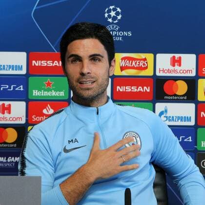 Manchester City Presser Mikel Arteta of Manchester City speaks during a press conference PK Pressekonferenz at City Football Academy , Manchester Content Not Available For UK Newspapers Copyright: xStevexMcCormickx FIL-12289-0005