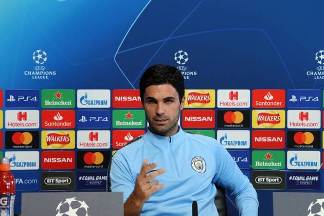 Manchester City Presser Mikel Arteta of Manchester City speaks during a press conference PK Pressekonferenz at City Football Academy, Manchester Content Not Available For UK Newspapers Copyright: xStevexMcCormickx FIL-12289-0007