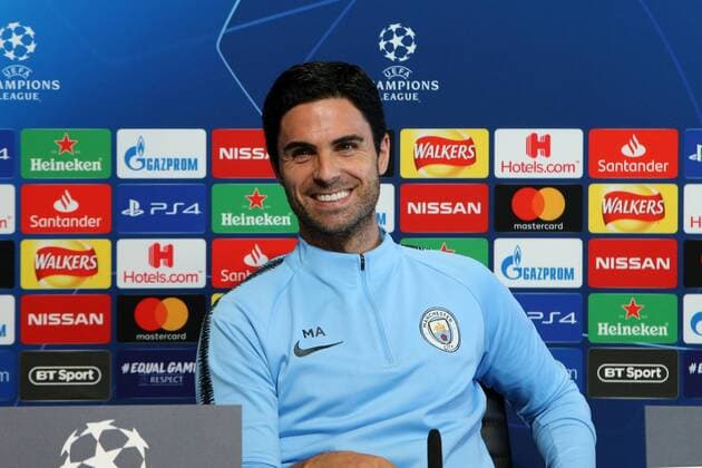 Manchester City Presser Mikel Arteta of Manchester City speaks during a press conference PK Pressekonferenz at City Football Academy, Manchester Content Not Available For UK Newspapers Copyright: xStevexMcCormickx FIL-12289-0008