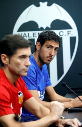 Valencia s head coach, Marcelino Garcia Toral, and the team s captain, Daniel Parejo (R), offer a press conference PK Pressekonferenz in Valencia, eastern Spain, 18 September 2018. Valencia will face Juventus in a Champions League soccer match on 19 September at Mestalla stadium. Valencia press conference !ACHTUNG: NUR REDAKTIONELLE NUTZUNG!  Copyright: xKaixFoersterlingx GRAF5660 20180918-636728906916354147