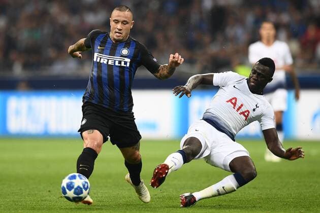 Mg Milano 18 09 2018 - Champions League Inter-Tottenham foto Matteo Gribaudi Image nella foto: Radja Nainggolan-Davinson Sanchez 