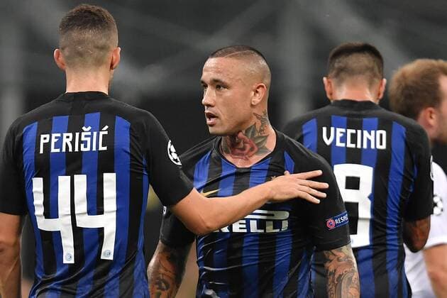 Ivan Perisic Inter Radja Nainggolan Inter Milano 18-09-2018 Stadio Giuseppe Meazza Football Calcio Uefa Champions League 2018 2019 Group B FC Internazionale Milano - Tottenham Hotspur Foto Andrea Staccioli Insidefoto AndreaxStaccioli