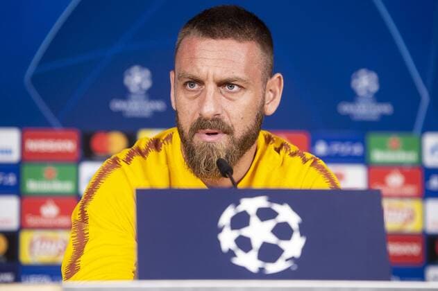 Daniele De Rossi of Roma during press conference PK Pressekonferenz the day before Champions League match between Real Madrid and Roma at Santiago Bernabeu Stadium in Madrid, Spain. September 18, 2018.  (2683013)