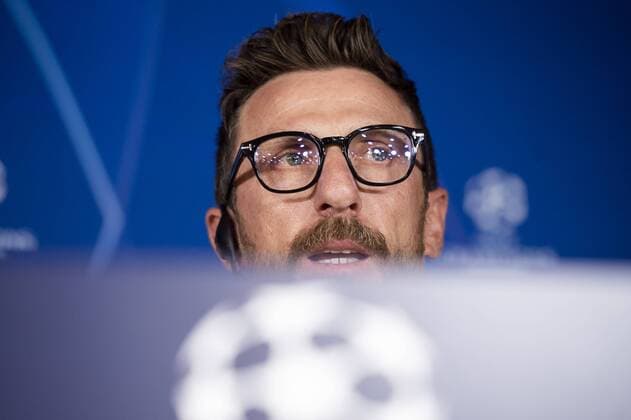 Coach Eusebio Di Francesco of Roma during press conference PK Pressekonferenz the day before Champions League match between Real Madrid and Roma at Santiago Bernabeu Stadium in Madrid, Spain. September 18, 2018.  (2745026)