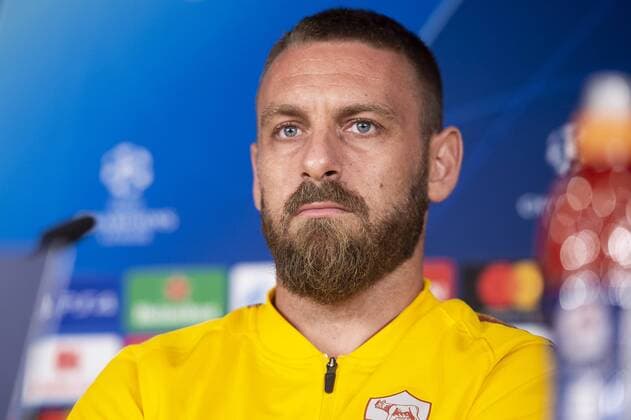 Daniele De Rossi of Roma during press conference PK Pressekonferenz the day before Champions League match between Real Madrid and Roma at Santiago Bernabeu Stadium in Madrid, Spain. September 18, 2018.  (2752027)