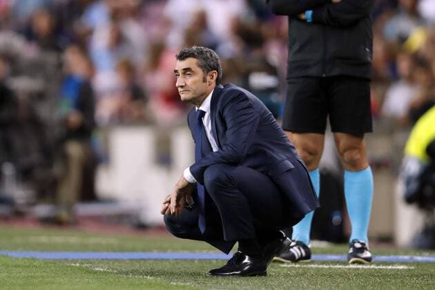 FC Barcelona Barca coach Ernesto Valverde during the UEFA Champions League group B match between FC Barcelona and PSV Eindhoven at the Camp Nou stadium on September 18, 2018 in Barcelona, Spain. UEFA Champions League 2018 2019 xVIxVIxImagesx xMauricexvanxSteenxIVx 12162500