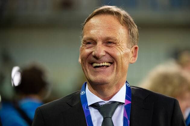 Bruegge Belgium 18 09 2018 UEFA Champions League 2018 19 Season Preliminary Round Group Stage Group A 1 Gameday Club Bruegge BV Borussia Dortmund CEO CEO Hans Joachim Watzke BVB laughs laugh DeFodi001