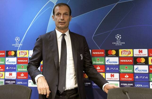Juventus head coach Massimiliano Allegri delivers a press conference PK Pressekonferenz at the Mestalla stadium, in Valencia, Valencian Community, Spain, 18 September 2018. Juventus will face Valencia CF tomorrow in the first round of the UEFA Champions League groups phase. Juventus press conference at the Mestalla stadium !ACHTUNG: NUR REDAKTIONELLE NUTZUNG!  Copyright: xManuelxBruquex VAL06 20180918-636729002181312846