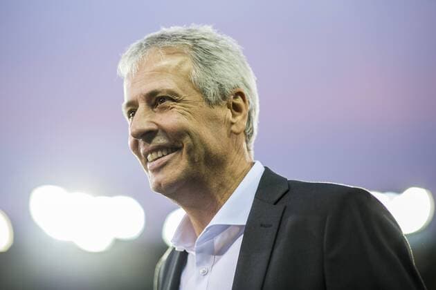 Football Champions League Season 2018 2019 Group stage 1 Gameday Club Bruges Borussia Dortmund on 18 09 2018 at the Jan Breydel Stadium in Bruges Belgium Dortmund coach Lucien Favre enters the DFL REGULATIONS PROHIBIT ANY USE OF PHOTOGRAPHS AS IMAGE SEQUENCES AND OR QUASI VIDEO Copyright: xKirchner DavidxInderliedx