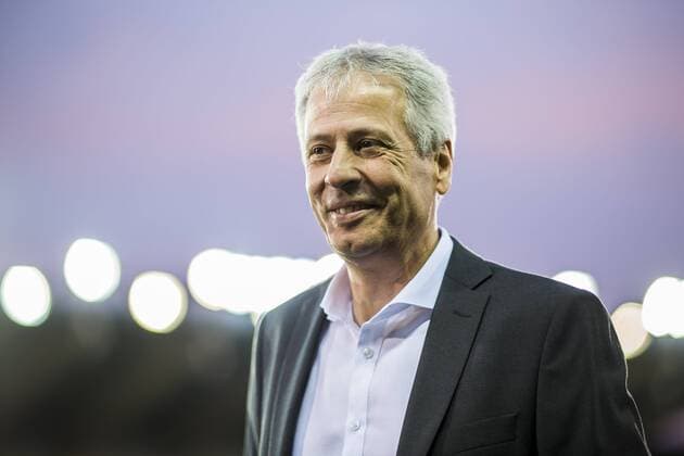 Football Champions League Season 2018 2019 Group stage 1 Gameday Club Bruges Borussia Dortmund on 18 09 2018 at the Jan Breydel Stadium in Bruges Belgium Dortmund coach Lucien Favre enters the DFL REGULATIONS PROHIBIT ANY USE OF PHOTOGRAPHS AS IMAGE SEQUENCES AND OR QUASI VIDEO Copyright: xKirchner DavidxInderliedx
