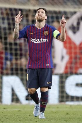 BARCELONA, 18-09-2018, Stadium Nou Camp, season 2018 2019, Champions League football. Barcelona player Lionel Messi celebrating the goal during the match FC Barcelona Barca - PSV . Barcelona - PSV  x2474986x