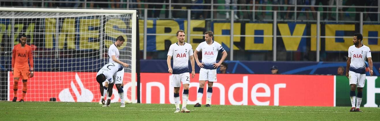 Mg Milano 18 09 2018 - Champions League Inter-Tottenham foto Matteo Gribaudi Image nella foto: delusione Tottenham 