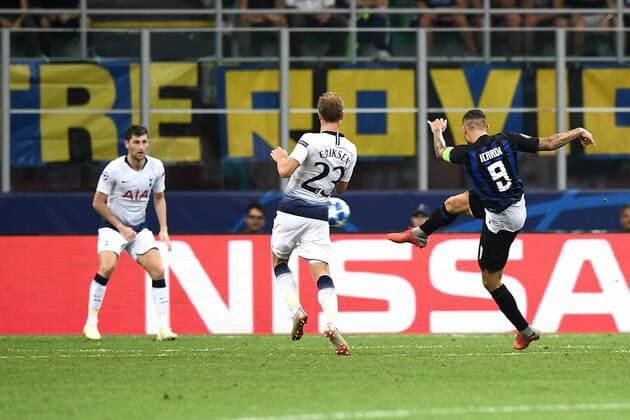 Mg Milano 18 09 2018 - Champions League Inter-Tottenham foto Matteo Gribaudi Image nella foto: gol Mauro Icardi 