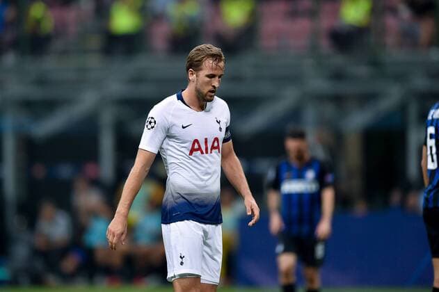 Fußball, CL, Inter Mailand - Tottenham Hotspur September 18, 2018 - Harry Kane of Tottenham Hotspur looks dejected during the UEFA Champions League Group B match between Inter Milan and Tottenham Hotspur at Stadio San Siro, Milan, Italy on 18 September 2018. Giuseppe Maffia. Soccer: Champions League - Inter Milan v Tottenham - ZUMAa181 20180918_zaa_a181_030 Copyright: xAFP7x