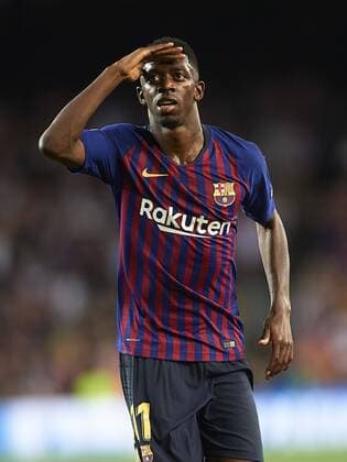 BARCELONA, 18-09-2018. Champions League 2018 2019, group B, date 1. Ousmane Dembele of FC Barcelona Barca celebrates his goal during the game FC Barcelona 4-0 PSV Eindhoven Barcelona - PSV Eindhoven  x2475156x