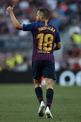 September 18, 2018 - Barcelona, Barcelona, Spain - Jordi Alba of FC Barcelona Barca reacts during the UEFA Champions League group B match between FC Barcelona and PSV Eindhoven at Camp Nou on September 18, 2018 in Barcelona, Spain FC Barcelona v PSV - UEFA Champions League Group B  - ZUMAn230 20180918_zaa_n230_289 Copyright: xDavidxAliagax