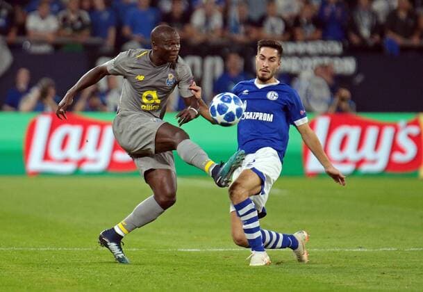 18 09 2018 xovx Football UEFA Champions League FC Schalke 04 FC Porto emporer Vincent Aboubakar FC Porto Suat Serdar FC Schalke 04 DFL DFB REGULATIONS PROHIBIT ANY USE OF PHOTOGRAPH as IMAGE SEQUENCES and or QUASI VIDEO Gelsenkirchen