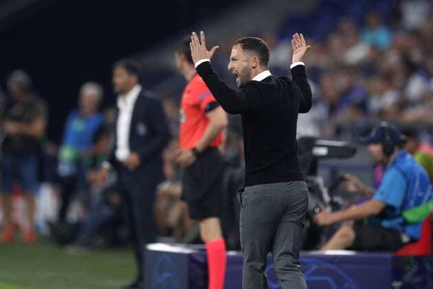 18 09 2018 Football Season 2018 2019 Champions League 1 Gameday FC Schalke 04 FC Porto Head Coach Domenico TEDESCO FC Schalke 04 Gelsenkirchen Veltins Arena NRW Germany