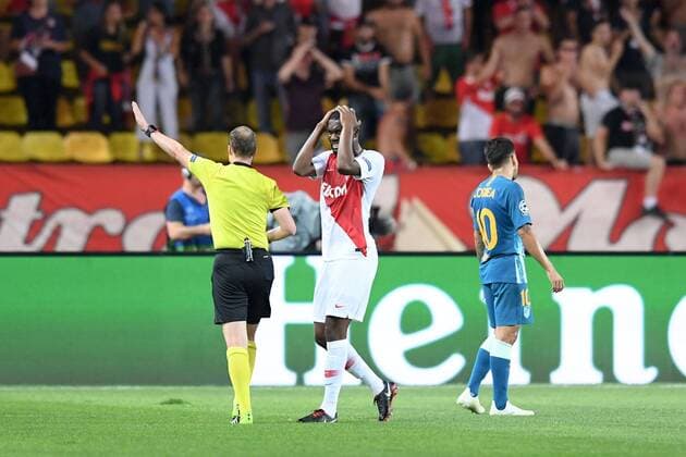 04 JEAN EUDES AHOLOU (MONA) - DECEPTION FOOTBALL : Monaco vs Atletico Madrid - Ligue des Champions - 18 09 2018 FEP Panoramic 
