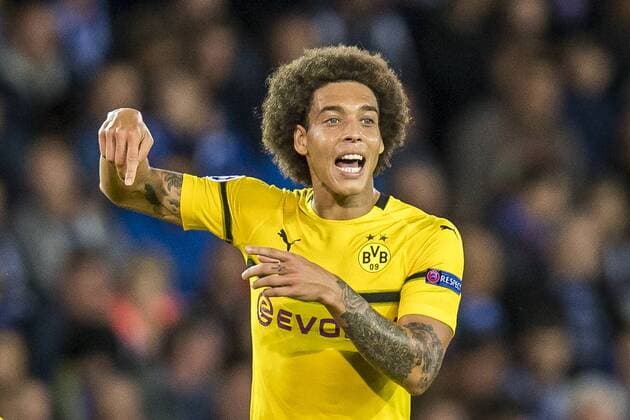 Football Champions League Season 2018 2019 Group Stage 1 Gameday Club Bruges Borussia Dortmund on 18 09 2018 in Jan Breydel Stadium in Bruges Belgium Dortmunds Axel Witsel gives instructions DFL REGULATIONS PROHIBIT ANY USE OF PHOTOGRAPH AS IMAGE SEQUENCES AND OR QUASI VIDEO Copyright: xKirchner DavidxInderliedx