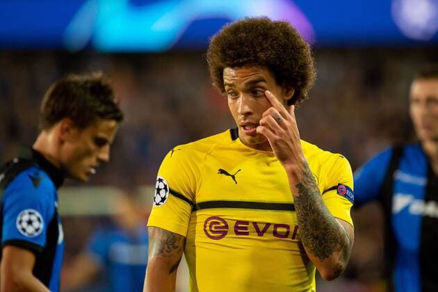Bruegge Belgium 18 09 2018 UEFA Champions League 2018 19 Season Preliminary Round Group Stage Group A 1 Gameday Club Bruegge BV Borussia Dortmund Axel Witsel BVB View DeFodi001