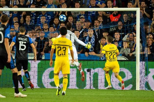 Bruegge Belgium 18 09 2018 UEFA Champions League 2018 19 Season Preliminary Round Group Stage Group A 1 Gameday Club Bruegge BV Borussia Dortmund Goals to 0 1 by Christian Pulisic BVB DeFodi001