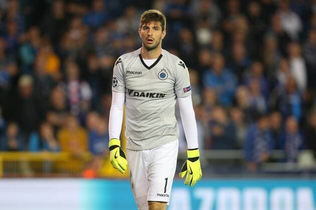 Club s goalkeeper Karlo Letika looks dejected after a game between Belgian soccer team Club Brugge KV and German club Borussia Dortmund, in Brugge, Tuesday 18 September 2018, day one of the UEFA Champions League, in group A. BRUNOxFAHY  x05428817x
