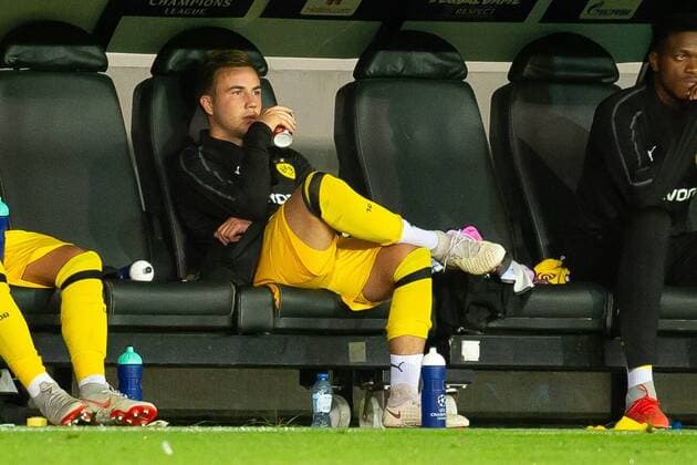 Bruegge Belgium 18 09 2018 UEFA Champions League 2018 19 Season Preliminary Round Group Stage Group A 1 Matchday Club Bruegge BV Borussia Dortmund Mario Goetze BVB on the bench DeFodi001