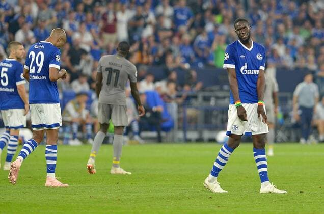 Gelsenkirchen Germany 18 09 2018 UEFA Champions League 2018 19 Season Group Stage Group D 1 Gameday FC Schalke 04 FC Porto Salif Sane S04 disappointed by the end of DeFodi521