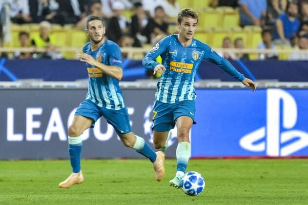 Antoine Griezmann (Atletico Madrid) FOOTBALL : AS Monaco vs Atletico Madrid - Ligue des champions - Monaco - 18 09 2018 NorbertScanella Panoramic 