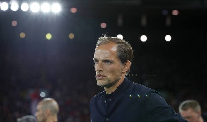Sport Bilder des Tages Football - 2018 2019 UEFA Champions League - Group C: Liverpool vs. Paris Saint-Germain Thomas Tuchel manager of PSG at Anfield. COLORSPORT LYNNE CAMERON 