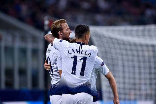 September 18, 2018 - Milan, Milan, Italy - Christian Eriksen of Tottenham Hotspur celebrates scoring first goal during the UEFA Champions League Group B match between Inter Milan and Tottenham Hotspur at Stadio San Siro, Milan, Italy on 18 September 2018. Inter Milan v Tottenham Hotspur.UEFA Champions League.18 09 2018.  - ZUMAn230 20180918_zaa_n230_338 Copyright: xGiuseppexMaffiax