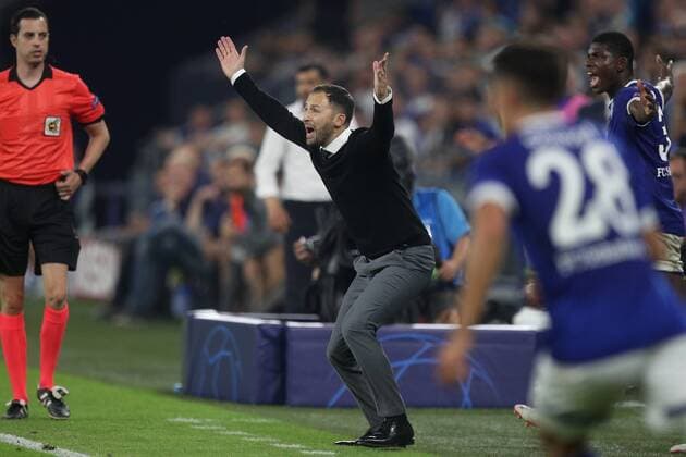 18 09 2018 Football Season 2018 2019 Champions League 1 Gameday FC Schalke 04 FC Porto Head Coach Domenico TEDESCO FC Schalke 04 Gelsenkirchen Veltins Arena NRW Germany