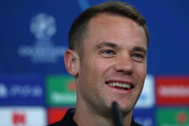 September 18, 2018 - Lisbon, Portugal - Bayern s goalkeeper Manuel Neuer from Germany attends a press conference PK Pressekonferenz on the eve of the UEFA Champions League Group E football match SL Benfica vs Bayern Munich at the Luz stadium in Lisbon, Portugal on September 18, 2018. Bayern Muenchen Training And Press Conference - UEFA Champions League  - ZUMAn230 20180918_zaa_n230_242 Copyright: xPedroxFiuzax