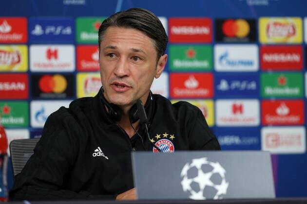 September 18, 2018 - Lisbon, Portugal - Bayern s head coach Niko Kovac from Croatia attends a press conference PK Pressekonferenz on the eve of the UEFA Champions League Group E football match SL Benfica vs Bayern Munich at the Luz stadium in Lisbon, Portugal on September 18, 2018. Bayern Muenchen Training And Press Conference - UEFA Champions League  - ZUMAn230 20180918_zaa_n230_246 Copyright: xPedroxFiuzax