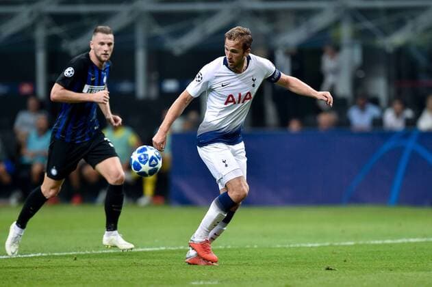 September 18, 2018 - Harry Kane of Tottenham Hotspur during the UEFA Champions League Group B match between Inter Milan and Tottenham Hotspur at Stadio San Siro, Milan, Italy on 18 September 2018. Giuseppe Maffia. Soccer: Champions League - Inter Milan v Tottenham - ZUMAa181 20180918_zaa_a181_036 Copyright: xAFP7x