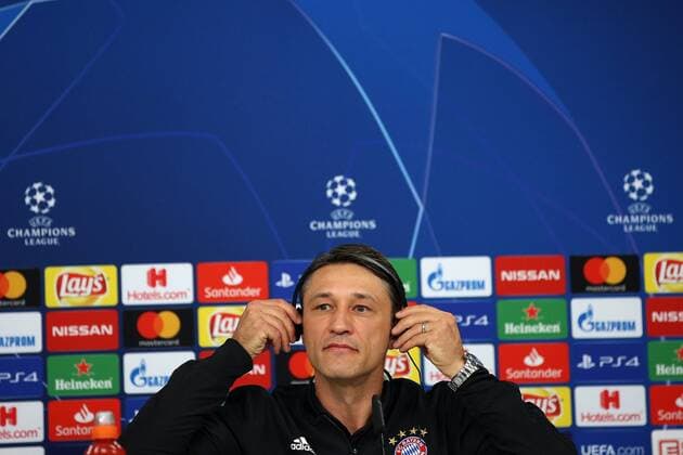 September 18, 2018 - Lisbon, Portugal - Bayern s head coach Niko Kovac from Croatia attends a press conference PK Pressekonferenz on the eve of the UEFA Champions League Group E football match SL Benfica vs Bayern Munich at the Luz stadium in Lisbon, Portugal on September 18, 2018. UEFA Champions League Group E - Bayern Munich s press conference and training session - ZUMAf123 20180918_zap_f123_008 Copyright: xPedroxFiuzax