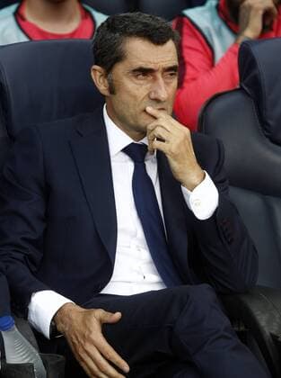 Partido de la Champions League disputado entre Barcelona y PSV. En la imagen, Valverde.Champions League match. Barcelona vs PSV. In this picture, Valverde. 