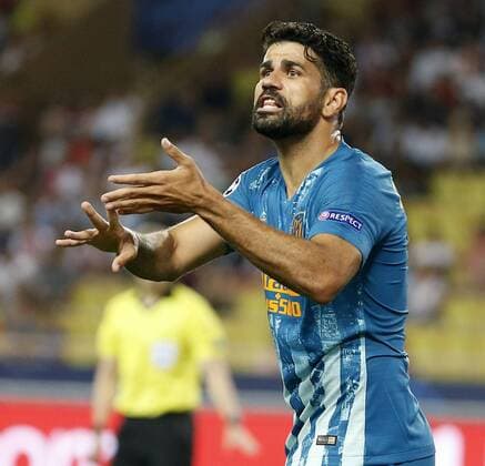 Partido de la Liga de Campeones entre el Monaco y el Atletico. En la imagen, Diego Costa. Champions League match between Monaco and Atletico. In this picture, Diego Costa. 