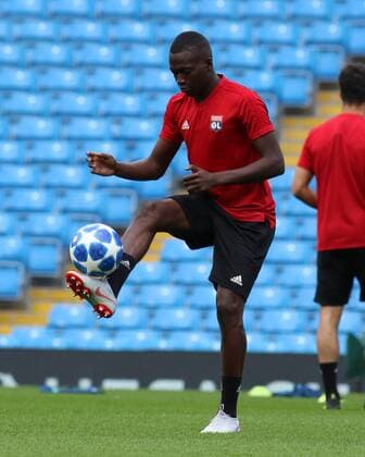 Olympique Lyonnais Training Ferland Mendy of Olympique Lyonnais during open training at the Etihad Stadium, Manchester Content Not Available For UK Newspapers Copyright: xStevexMcCormickx FIL-12292-0003