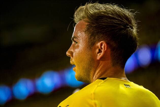 Football Champions League Season 2018 2019 Group Stage 1 Gameday Club Bruges Borussia Dortmund on 18 09 2018 in Jan Breydel Stadium in Bruges Belgium Dortmunds Mario Goetze Goetze goes to the corner DFL REGULATIONS PROHIBIT ANY USE OF PHOTOGRAPHS AS IMAGE SEQUENCES AND OR QUASI VIDEO Copyright: xKirchner DavidxInderliedx