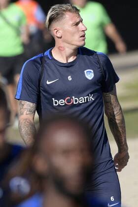 Genk s Sebastien Dewaest pictured before a training session of Belgian soccer team KRC Genk, Wednesday 19 September 2018 in Genk. Tomorrow KRC Genk will meet Swedish club Malmo FF on day one of the UEFA Europa League group stage. YORICKxJANSENS  x05429082x