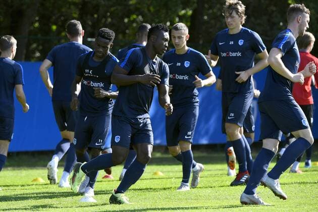Joseph Aidoo defender of Genk FOOTBALL : Entrainement Genk - Ligue europeenne - 19 09 2018 PhotoNews Panoramic  775219968