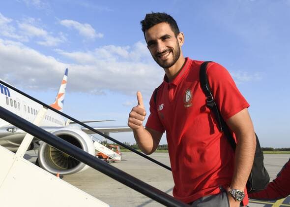 Konstantinos Laifis defender of Standard Liege FC Sevilla v Standard : Europa League MD-1 PhotoNews  775219974