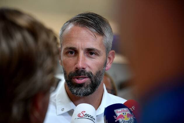 SOCCER - EL, RB Leipzig vs RBS SALZBURG,AUSTRIA,19.SEP.18 - SOCCER - UEFA Europa League, group stage, RasenBallsport Leipzig vs Red Bull Salzburg, departure from Salzburg Airport. Image shows head coach Marco Rose (RBS). GEPAxpictures xFlorianxErtl