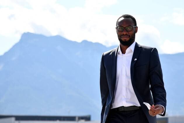 SOCCER - EL, RB Leipzig vs RBS SALZBURG,AUSTRIA,19.SEP.18 - SOCCER - UEFA Europa League, group stage, RasenBallsport Leipzig vs Red Bull Salzburg, departure from Salzburg Airport. Image shows Reinhold Yabo (RBS). GEPAxpictures xFlorianxErtl
