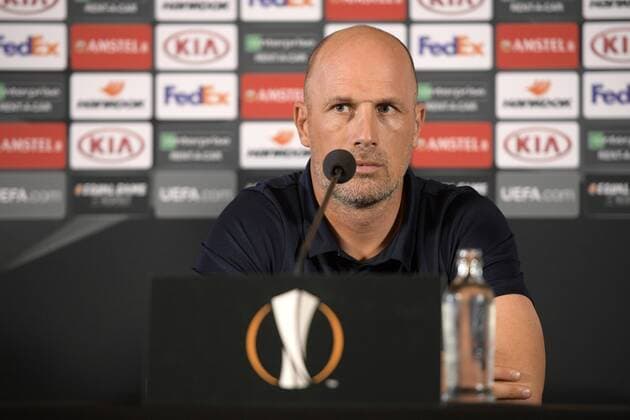 Genk s head coach Philippe Clement pictured during a press conference PK Pressekonferenz of Belgian soccer team KRC Genk, Wednesday 19 September 2018 in Genk. Tomorrow KRC Genk will meet Swedish club Malmo FF on day one of the UEFA Europa League group stage. YORICKxJANSENS  x05429204x