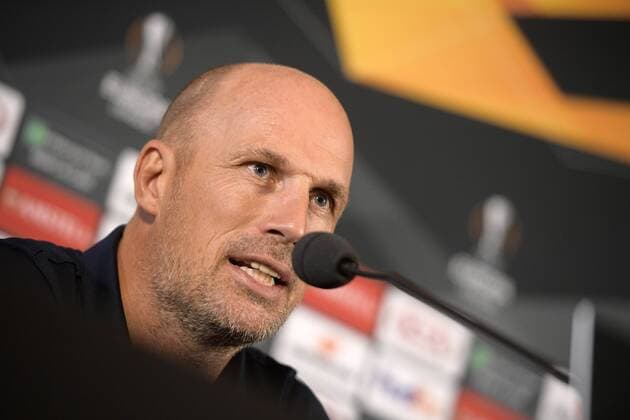 Genk s head coach Philippe Clement pictured during a press conference PK Pressekonferenz of Belgian soccer team KRC Genk, Wednesday 19 September 2018 in Genk. Tomorrow KRC Genk will meet Swedish club Malmo FF on day one of the UEFA Europa League group stage. YORICKxJANSENS  x05429206x