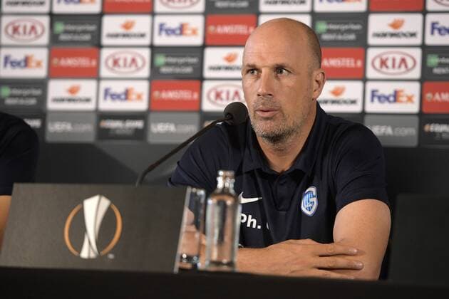 Genk s head coach Philippe Clement pictured during a press conference PK Pressekonferenz of Belgian soccer team KRC Genk, Wednesday 19 September 2018 in Genk. Tomorrow KRC Genk will meet Swedish club Malmo FF on day one of the UEFA Europa League group stage. YORICKxJANSENS  x05429208x